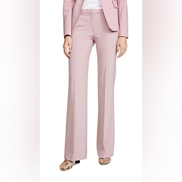 Theory Size 4 Demitria 2 Dusty Lilac Classic Suit Flare Pant Stretch Wool NWT - Picture 4 of 6